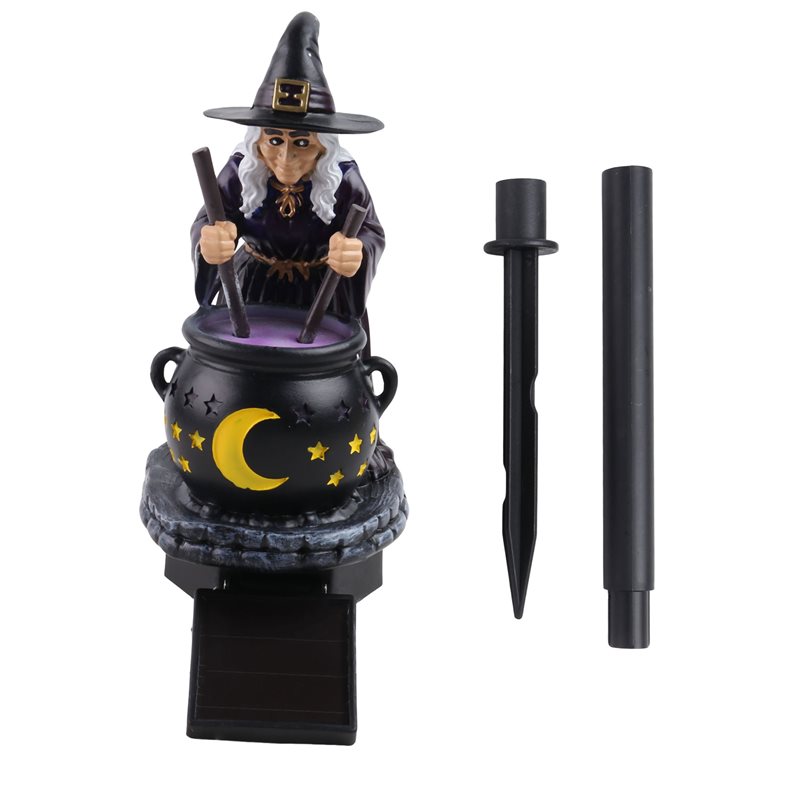 Outdoor Power Deals - 【Big Deal】Solar Powered Halloween Garden Light-Witch&