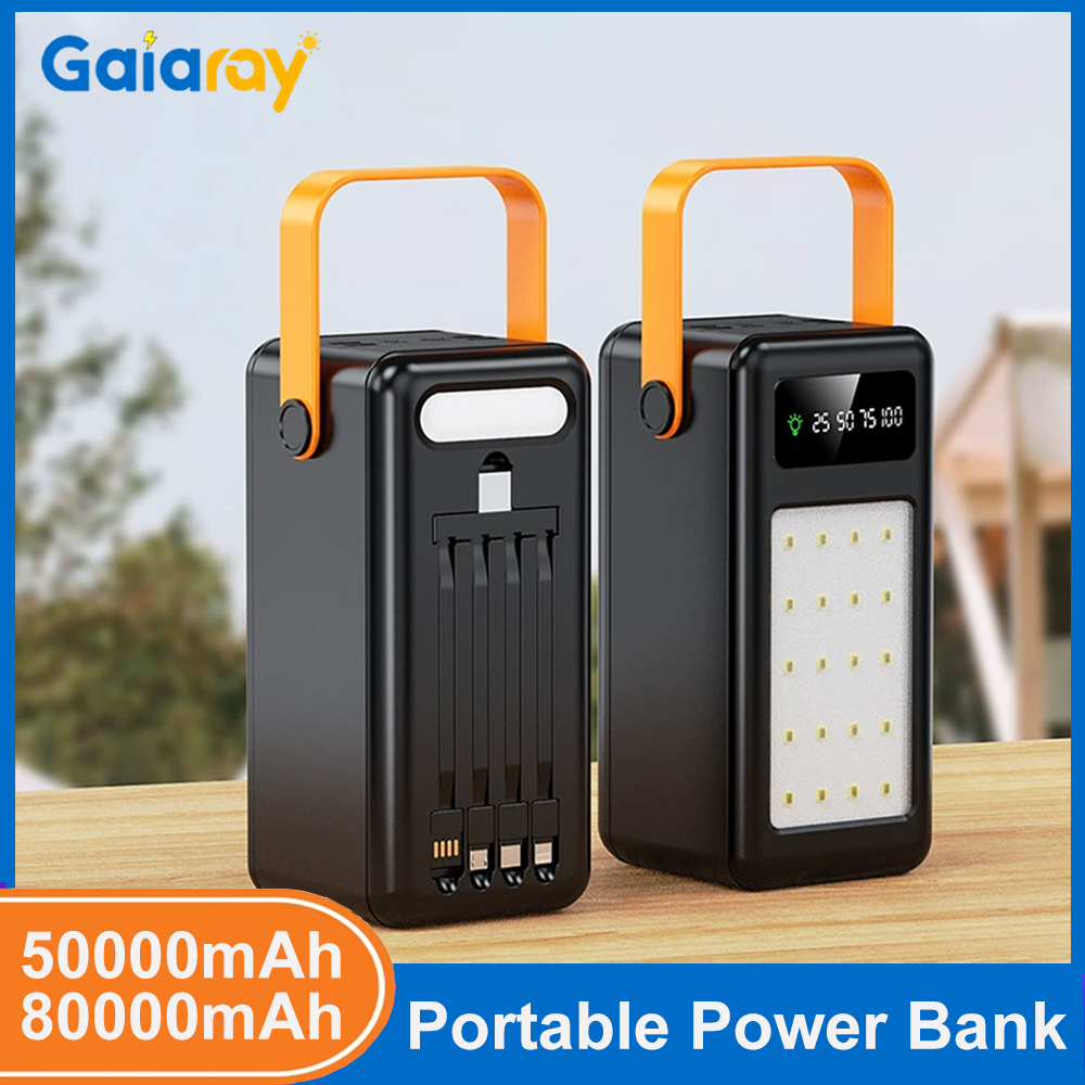 Outdoor Power Bank - 50000mAh 80000mAh Portable Power Bank Fast
