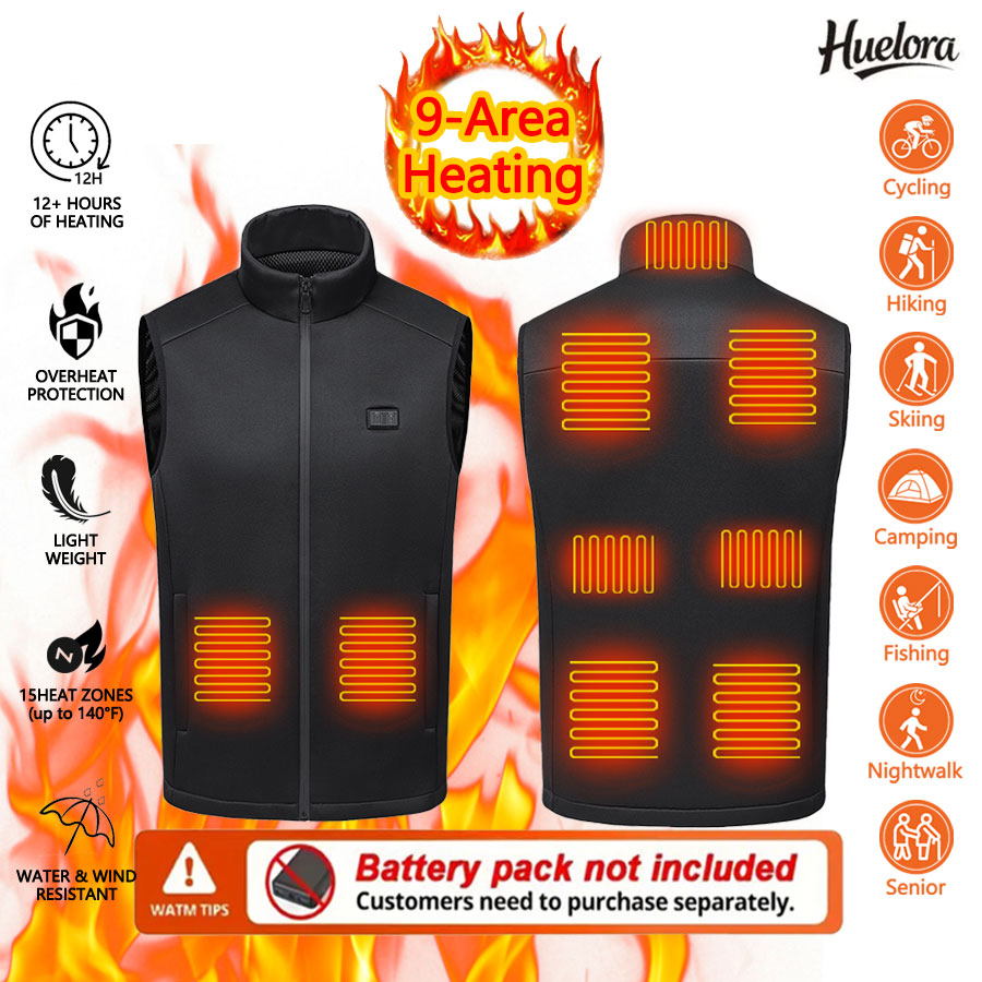 Outdoor Power Bank - Winter Heating Vest 9 Area Stand-up