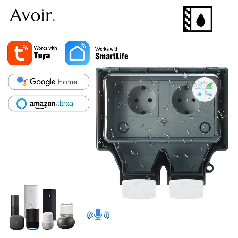 Avoir Tuya Wall Electrical Soc - Outdoor Power Timer recension och pris