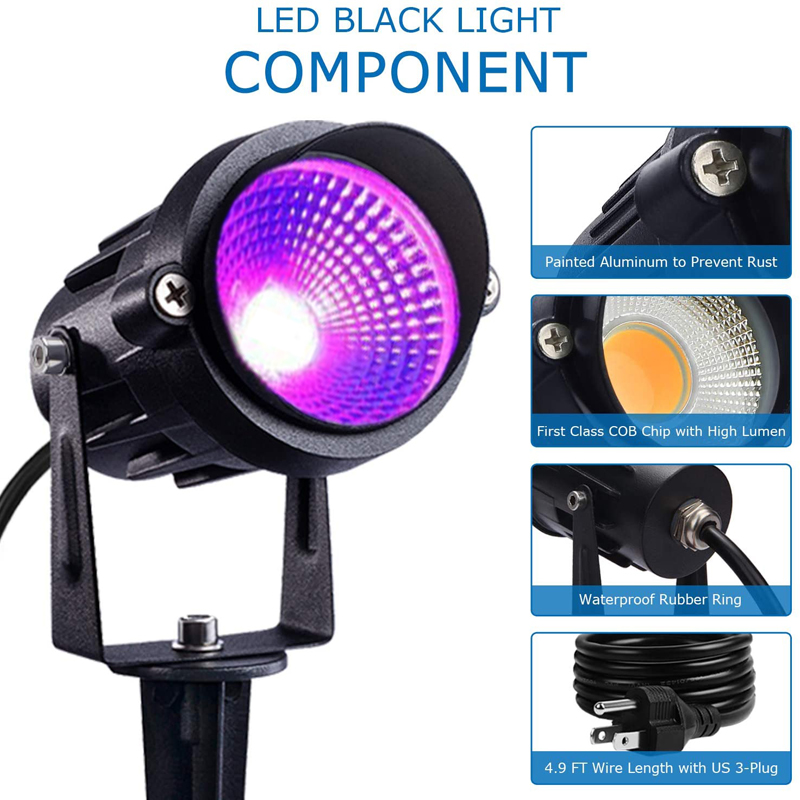 Black Light Halloween Spotligh - Outdoor Power Hub recension och pris