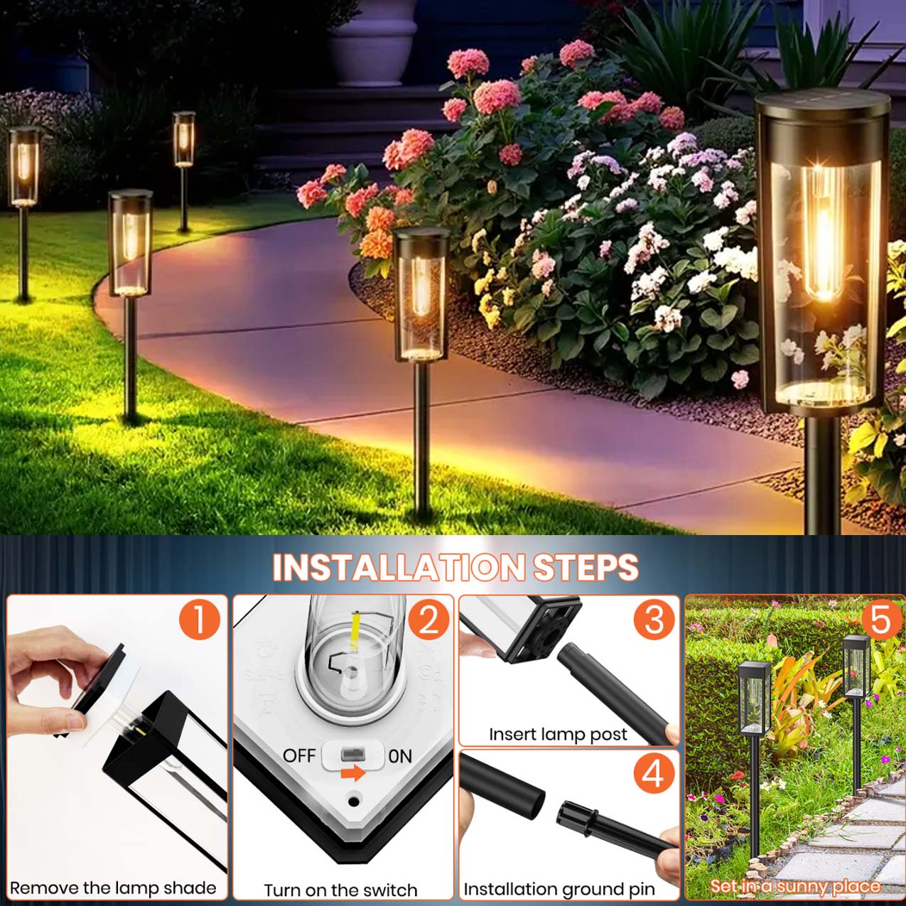 2-8PCS Solar Outdoor Tungsten  - Outdoor Power Hub recension och pris