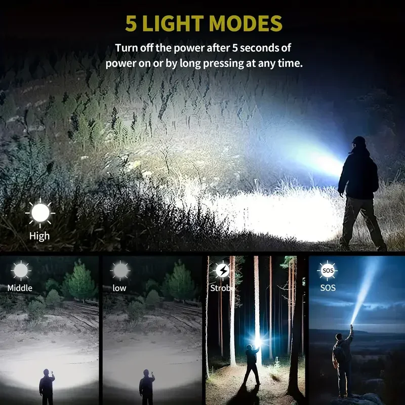 Bright Zoomable Flashlight w/  - Outdoor Power Bank recension och pris