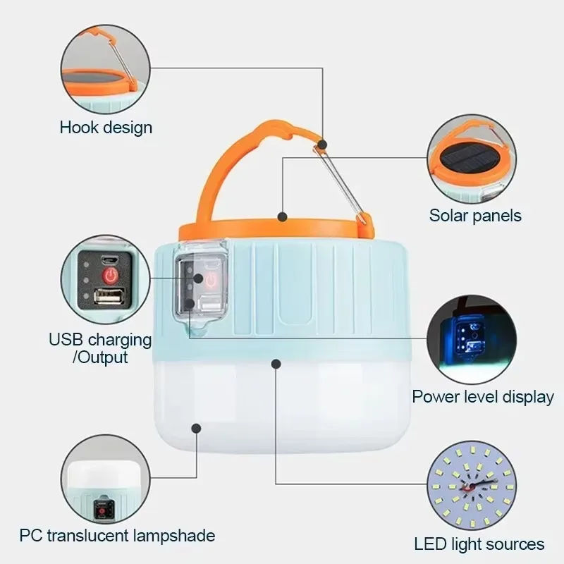 Solar Camping Lantern Recharge - Outdoor Power Bank recension och pris