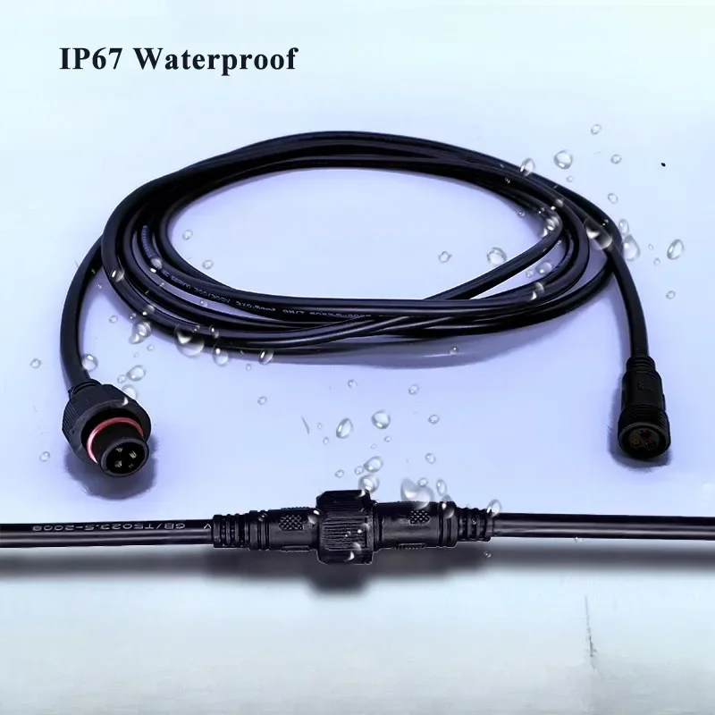 IP67 Waterproof Male Female Do - Outdoor Power Lead recension och pris