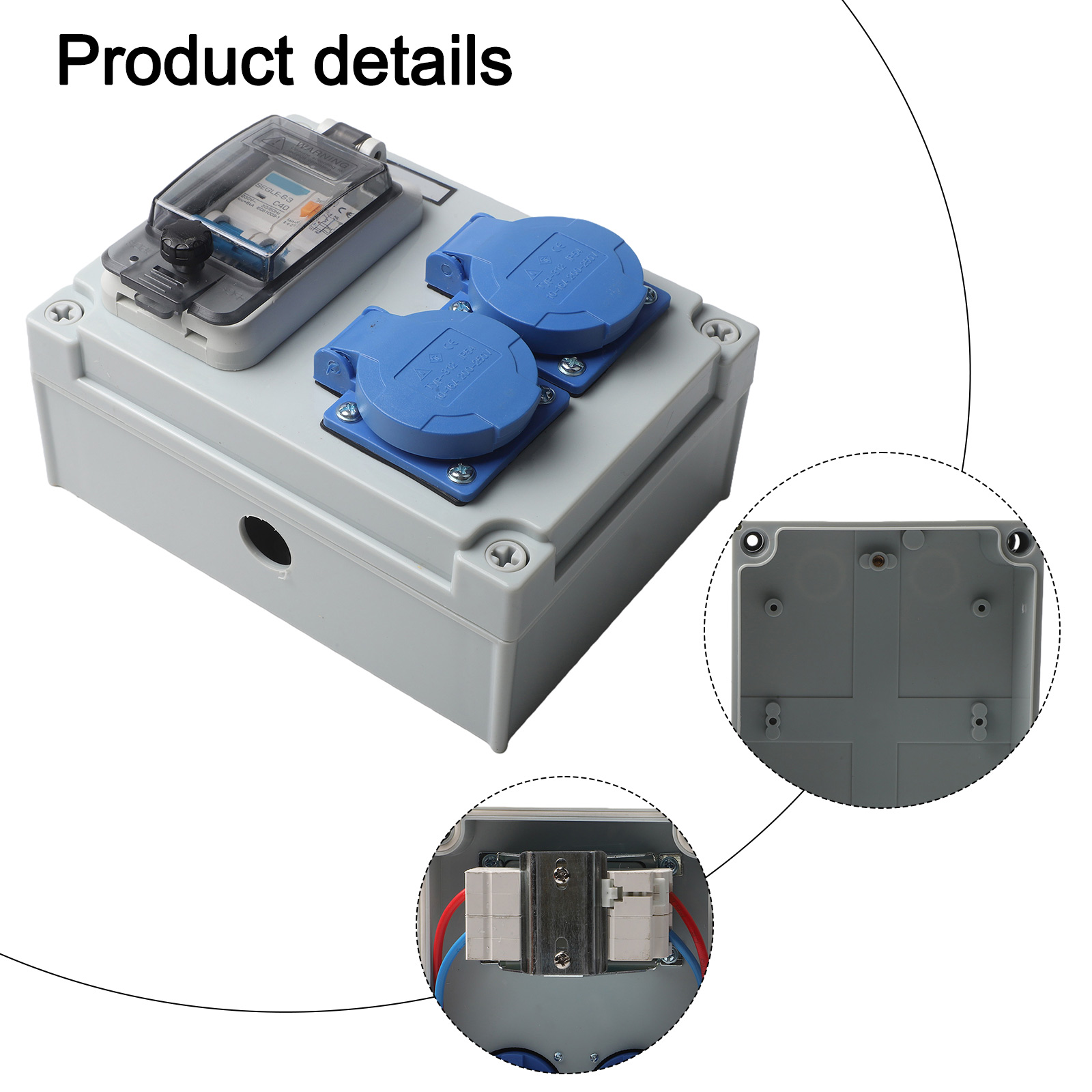 Construction Sites Gray Blue W - Outdoor Power Distributors recension och pris