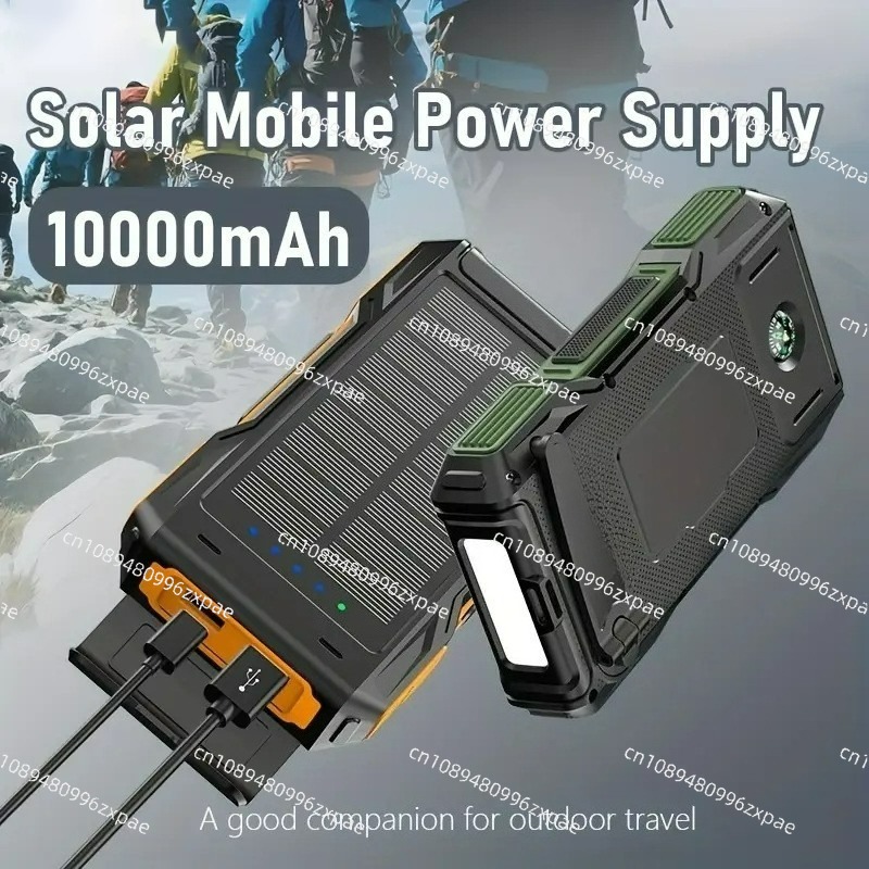 Solar Power Bank 10000mAh Hand - Outdoor Power Bank recension och pris
