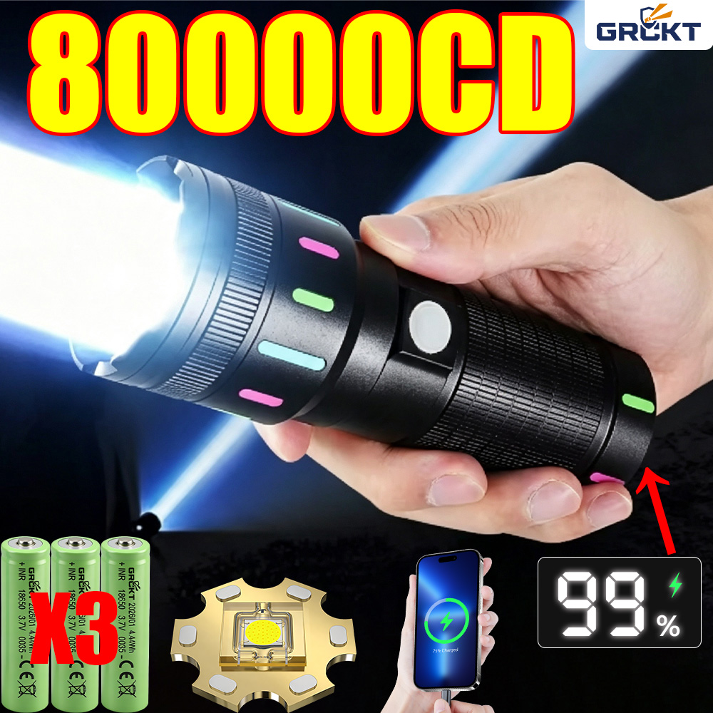 80000CD Most Powerful LED Flas - Outdoor Power Bank recension och pris