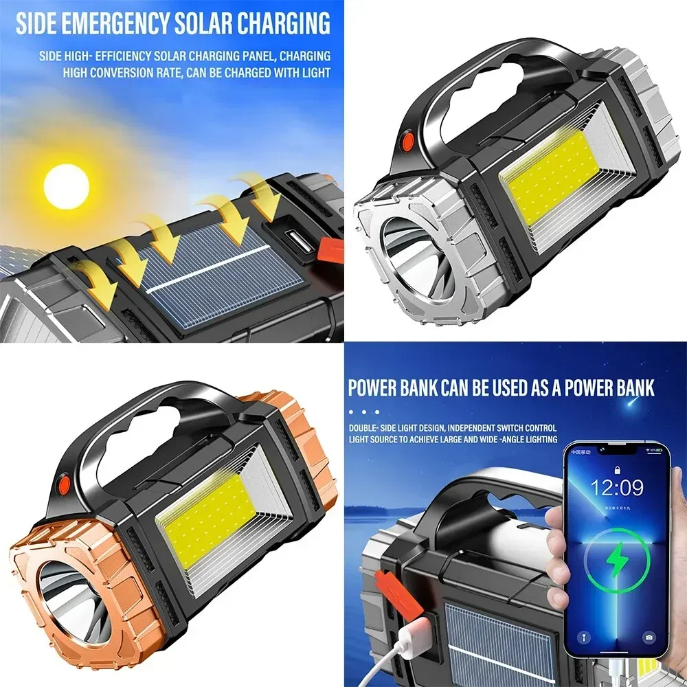 Powerful Handheld Flashlight U - Outdoor Power Bank recension och pris