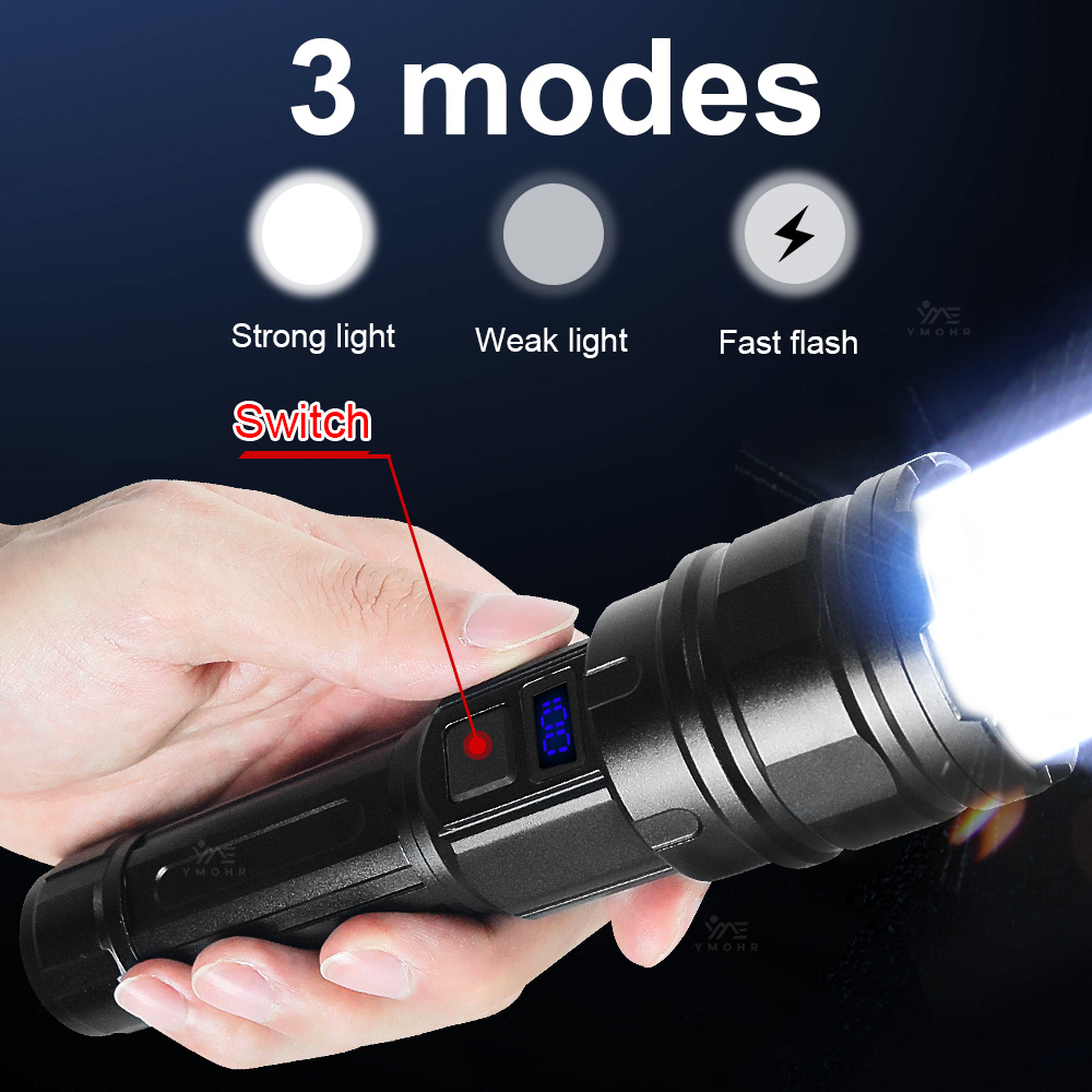 White Laser High Power Flashli - Outdoor Power Bank recension och pris