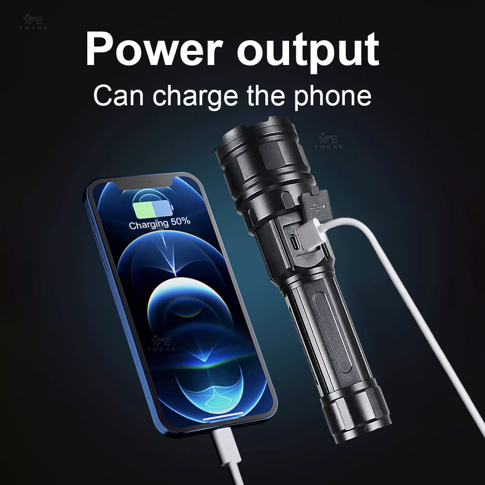 White Laser High Power Flashli - Outdoor Power Bank recension och pris