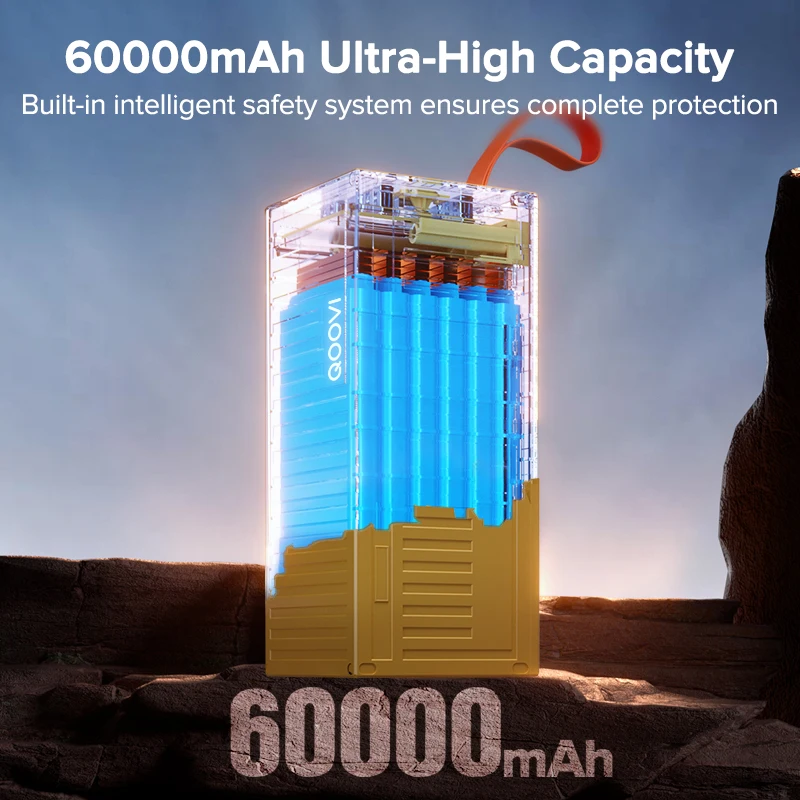 QOOVI 60000mAh Power Bank 22.5 - Outdoor Power Hub recension och pris