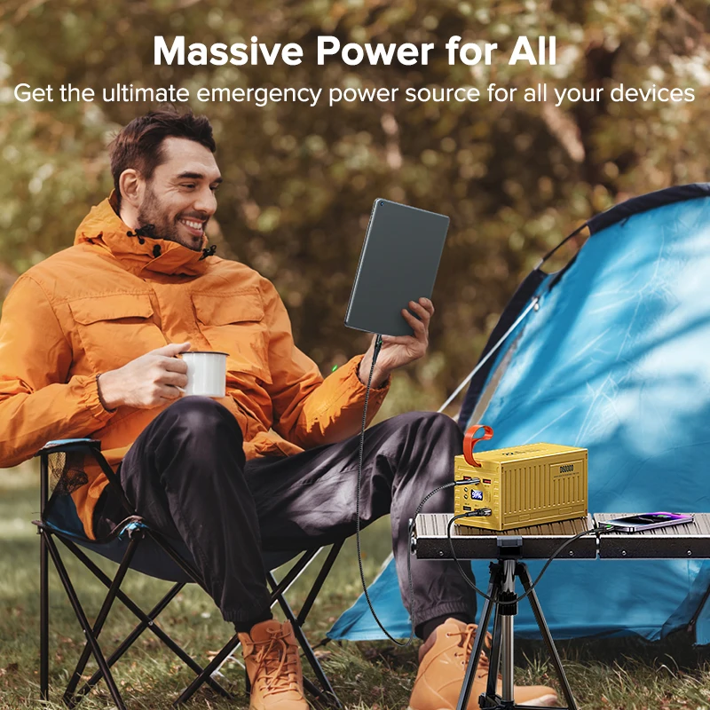 QOOVI 60000mAh Power Bank 22.5 - Outdoor Power Hub recension och pris