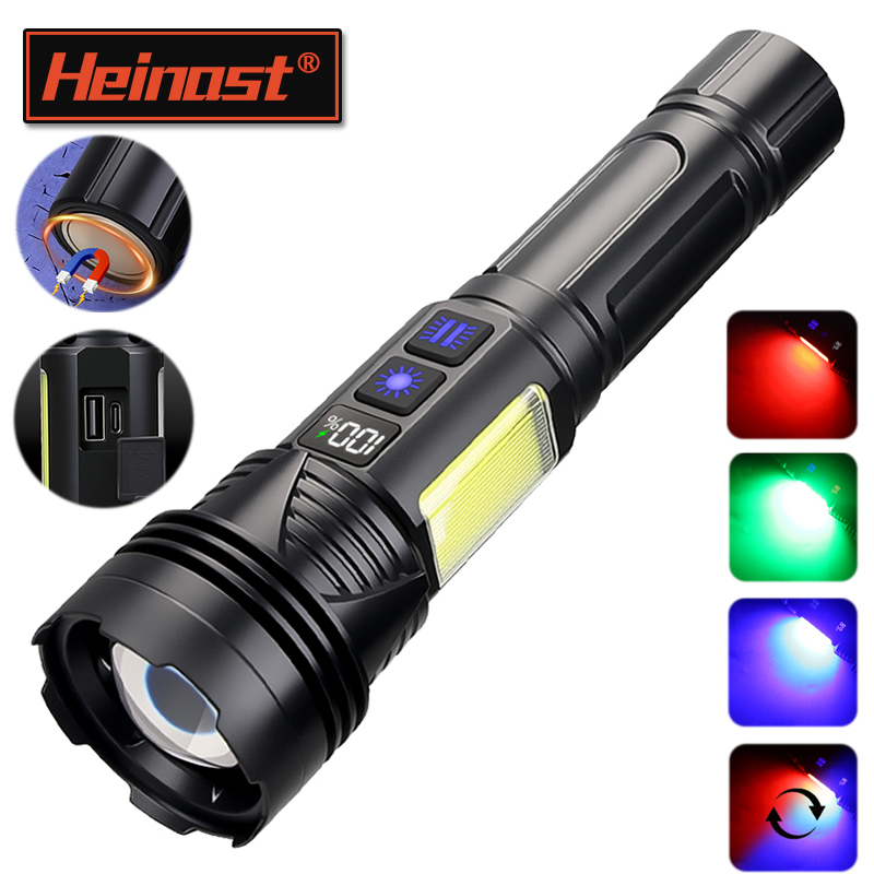 Powerful LED Handheld Flashlig - Outdoor Power Bank recension och pris