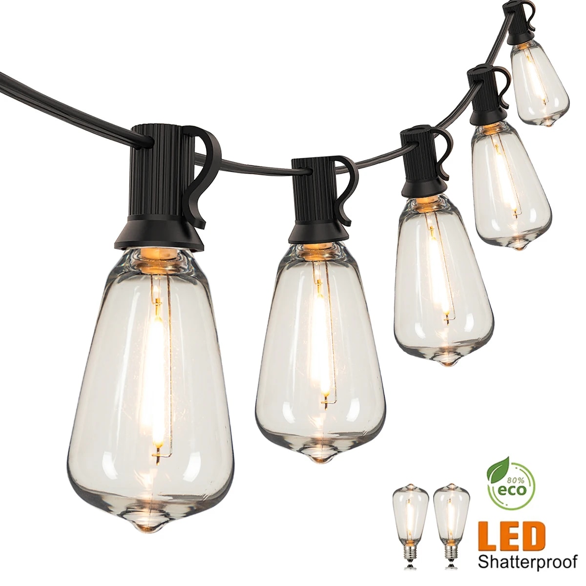 110V US Plug ST38 String Light - Outdoor Power Hub recension och pris
